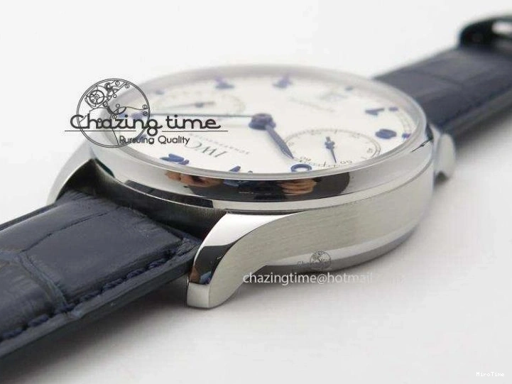 MIROTIME 0412 EasyCare Portuguese Real PR IW500705 ZF 1:1 Best Edition On Blue Leather Strap A52010 V 7310